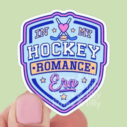 In My Hockey Romance Era Vinyl Sticker