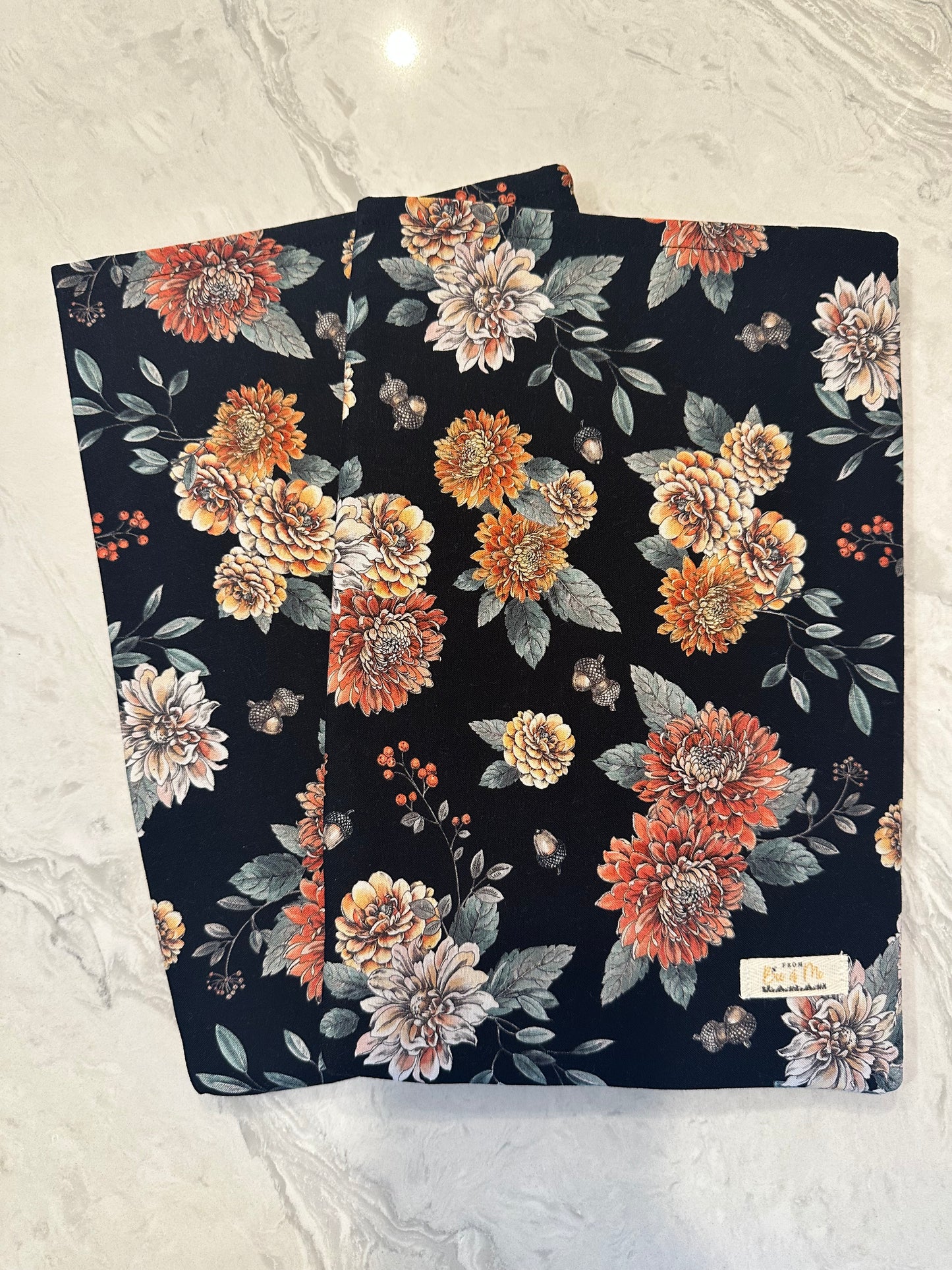 Fall Floral Book Sleeve