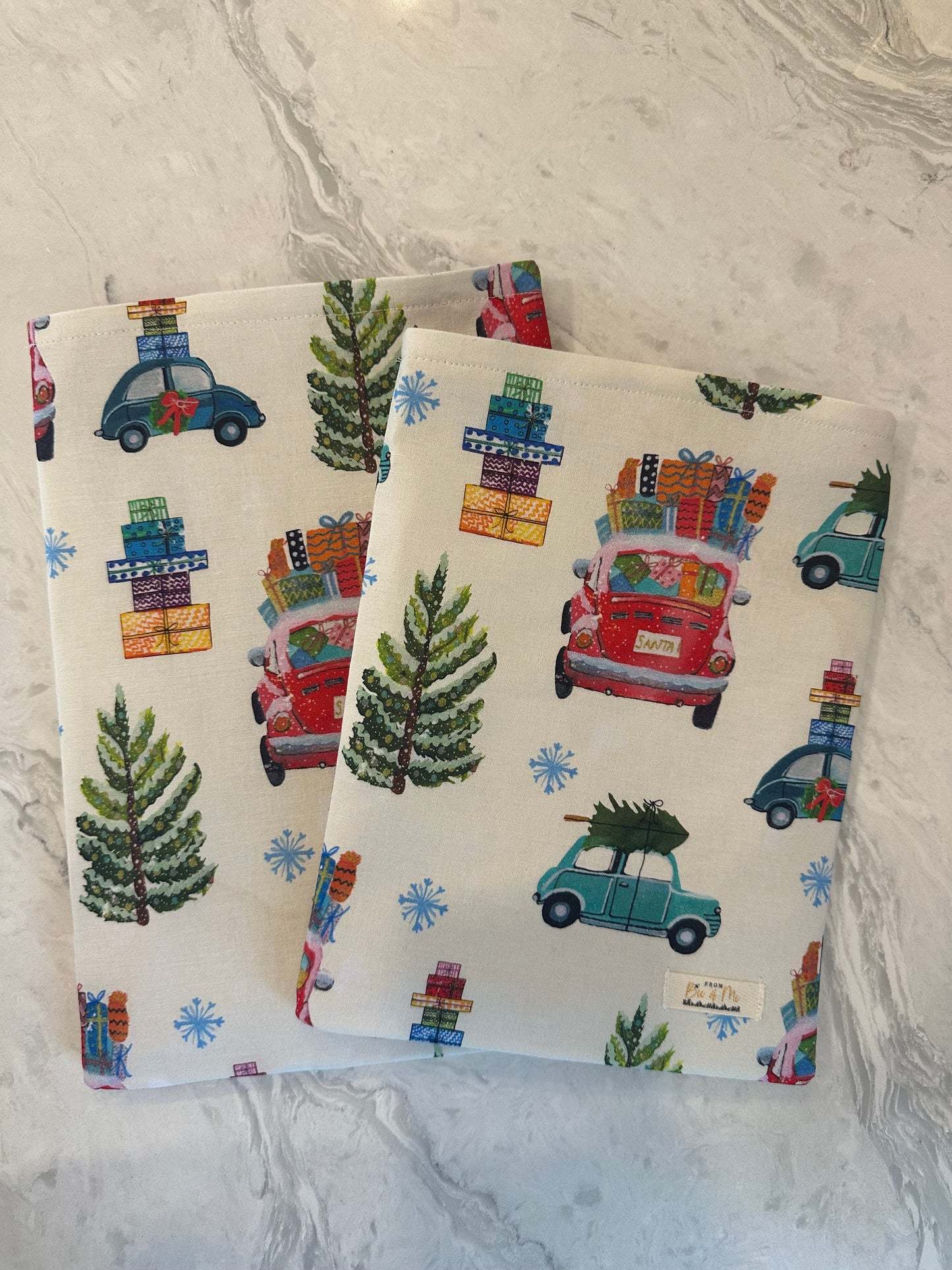 Cars and Presents Book Sleeve