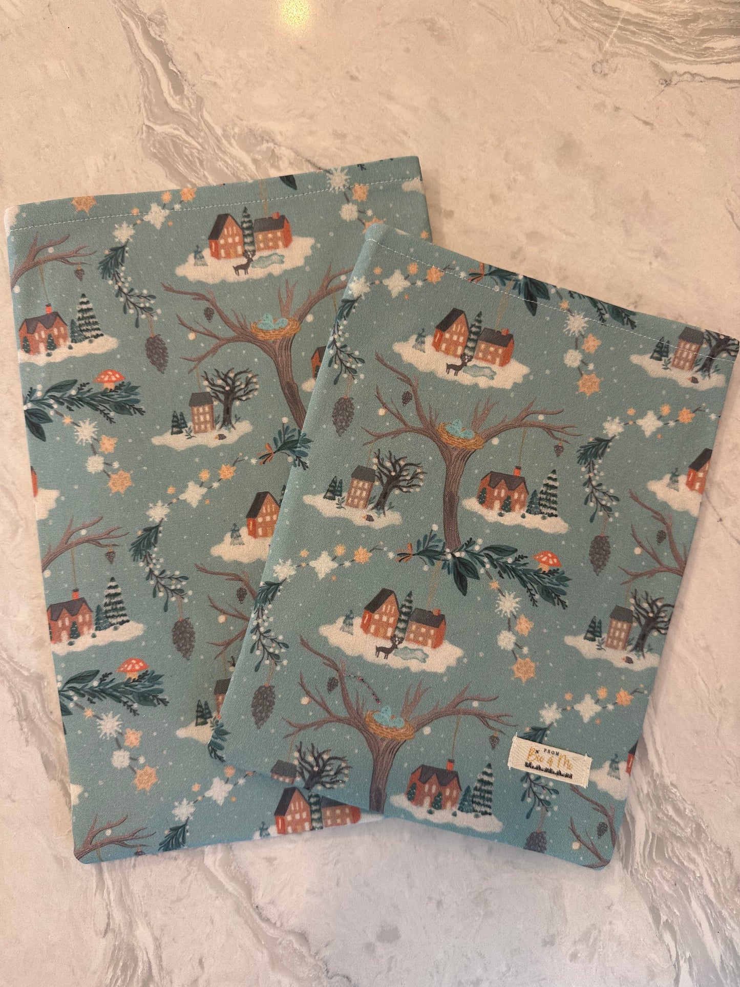 House Winter Scene Book Sleeve
