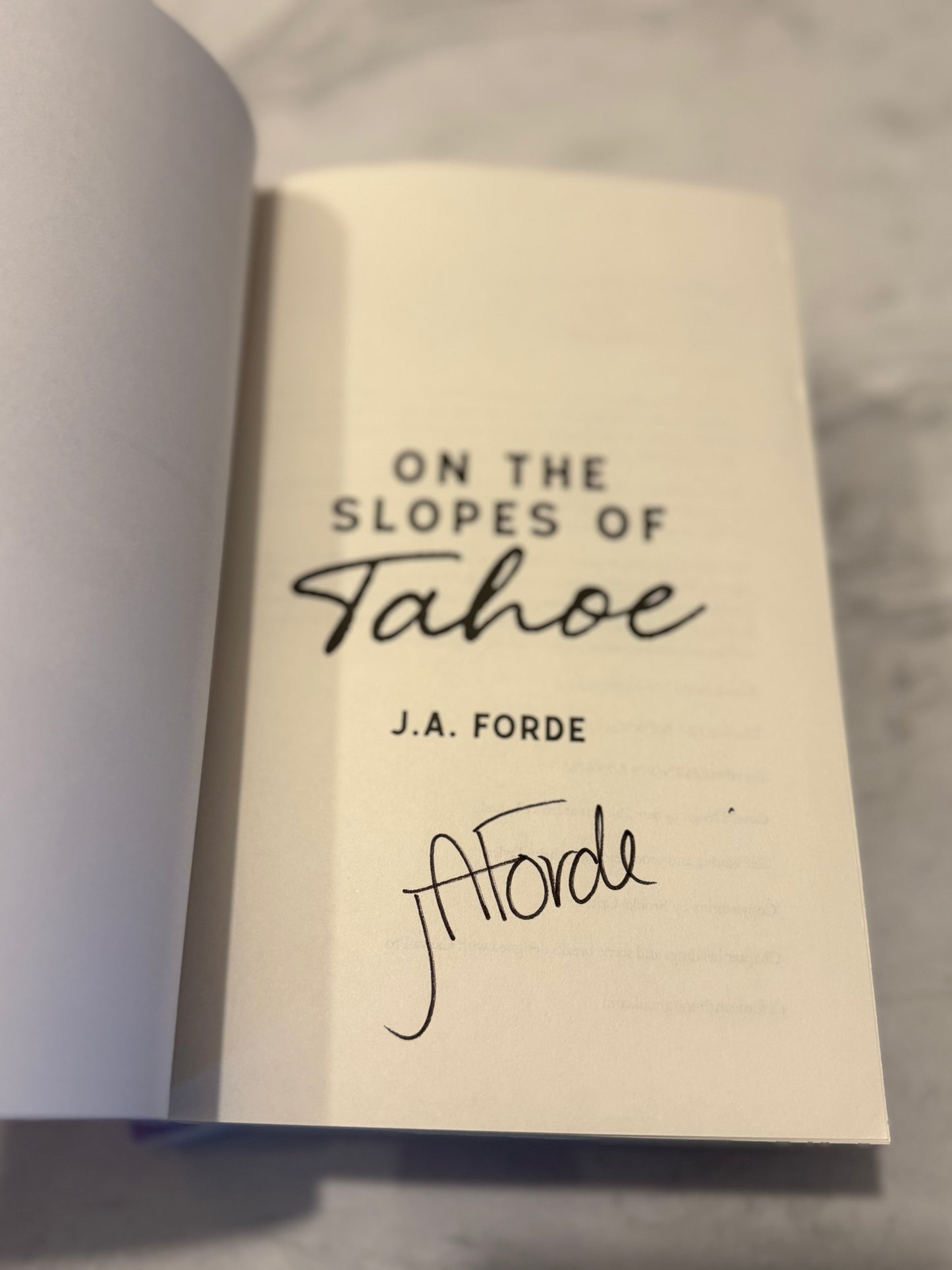 On the Slopes of Tahoe (Love Along the Way)