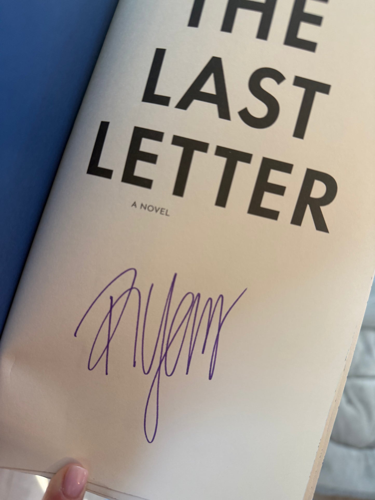The Last Letter (Deluxe Edition) Signed by Author