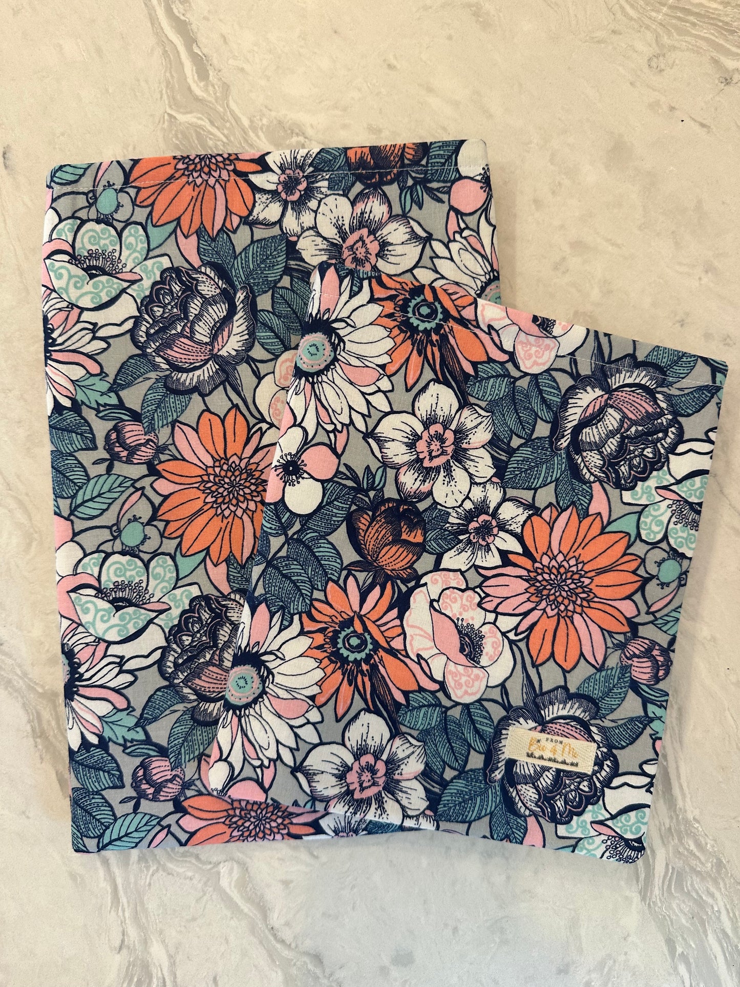 Bright Florals Book Sleeve