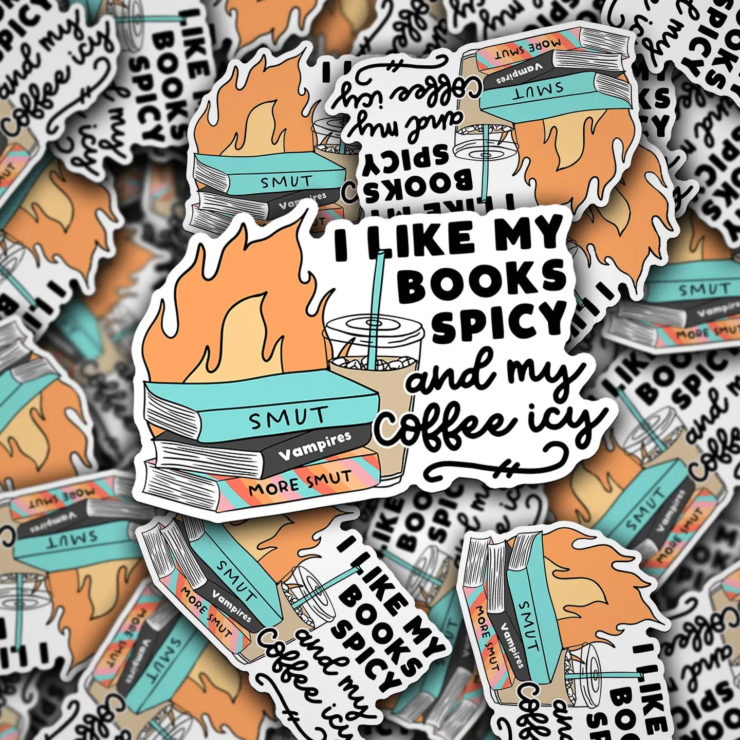 Vinyl Sticker Decal I Like My Books Spicy