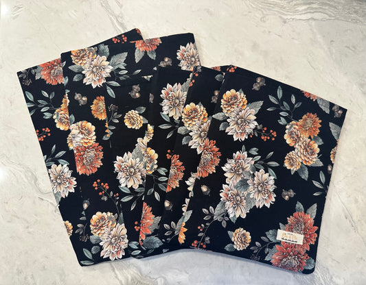 Fall Floral Book Sleeve