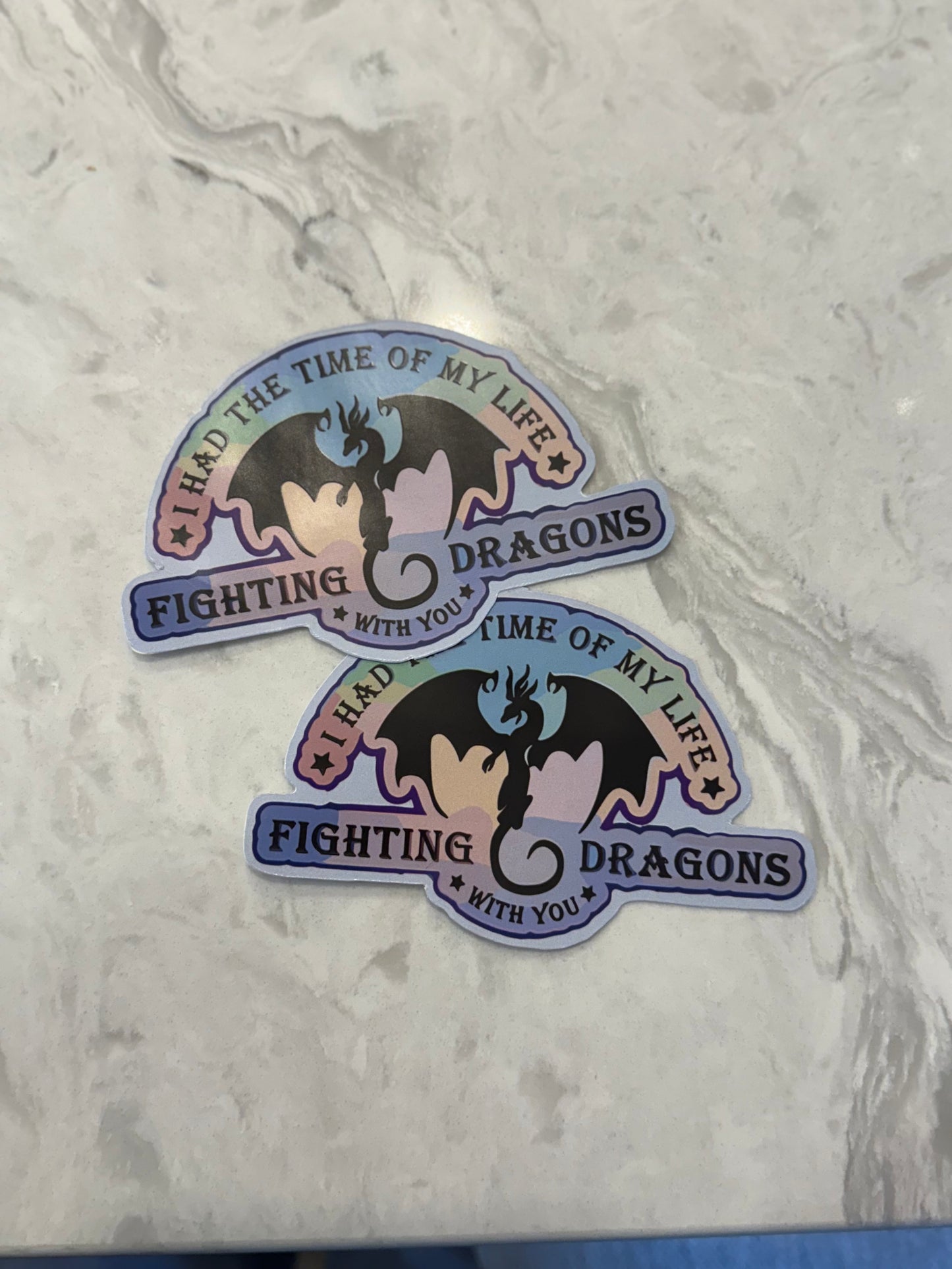 Vinyl Sticker Decal I Had the Time of My Life Fighting Dragons With You
